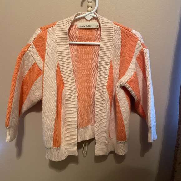 nora madison Other - Nora Madison Pink and Orange Stripe Cardigan size 3-4yrs
